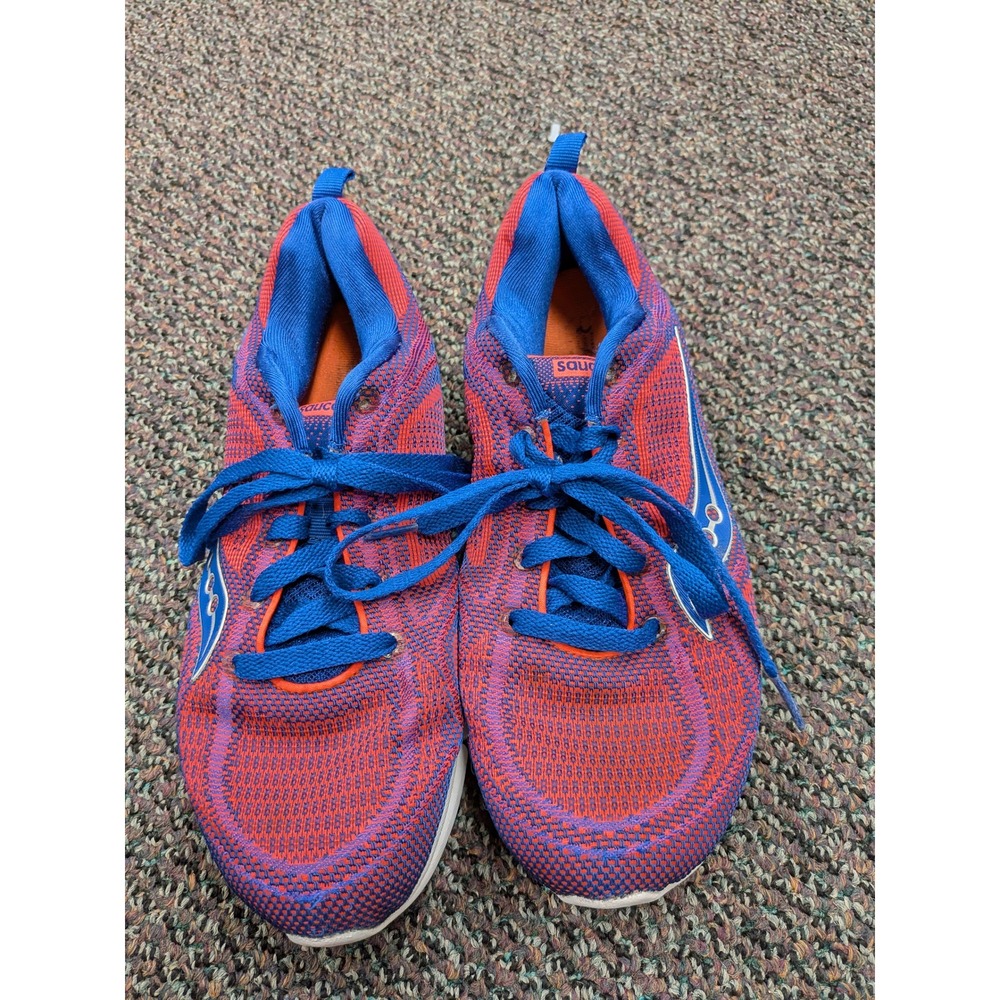 Saucony Kinvara‎ 7 Womens Running Shoes Red Blue Orange Size 8